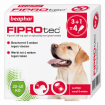 Beaphar fiprodog 20-40kg 3 +1 pipetten